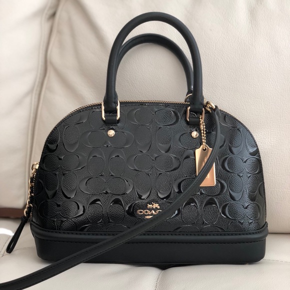 Coach Handbags - Coach Mini Sierra Satchel Debossed Patent Leather